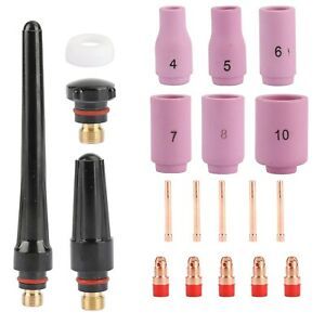 TIG Welding Torch 17/18/26 Accessory Kit Stubby Collet Setup