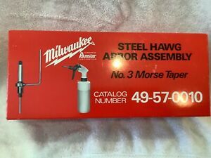 NEW MILWAUKEE STEEL HAWG ARBOR ASSEMBLY #3 MORSE TAPER 49-57-0010