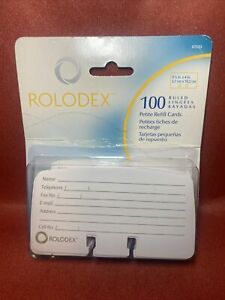 Sanford Brands Rolodex 100 Ruled Petite Refill Cards 2 1/4 X 4in  67553
