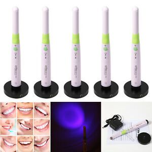5 Dental Cordless Curing Light Wireless Curing Lamp 1200mW 360 Rotate w*+
