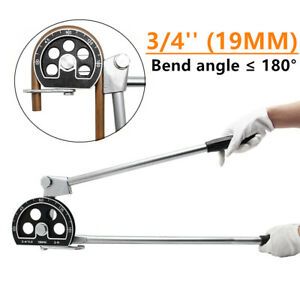 Tube Bender 3/4-Inch 19mm OD Tube Bending Tool For Brass Aluminum Pipe 180°