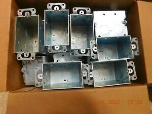 12 Raco 1-Gang Old Work Metal Electrical Box 3/4 Ko&#039;s    2 1/2 &#034;deep