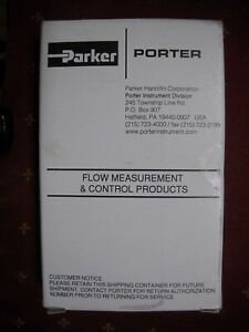 New Porter F65-AV1 Adjustable Flow Meter with Metering Valve, A-127-5 Tube
