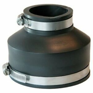 Fernco P1056-415 4-Inch by 1-1/2-Inch Flexible Coupling With Clamp