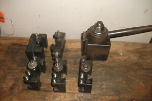 ALORIS CXA WEDGE STYLE TOOLPOST SET WITH 5 HOLDERS ALL USA