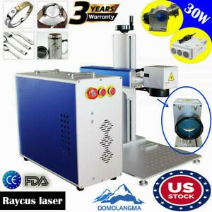 US 30W Split Fiber Laser Marking Machine Laser Engraving Machine Raycus laser
