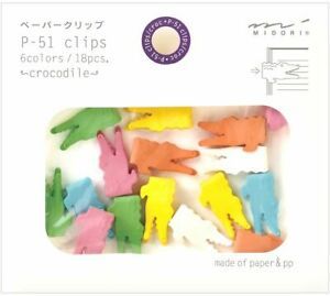 Midori Paper Clips, Animal Crocodile, 18 Pieces (43303006)
