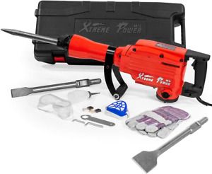 Xtremepowerus 2200W Electric Demolition Jack Hammer 55 Ft/Lbs Concrete Breaker W