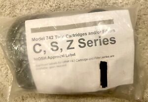 Model 742 Twin Cartridges Filter C, S, Z  Series 2 Pack Scott Safety 3M