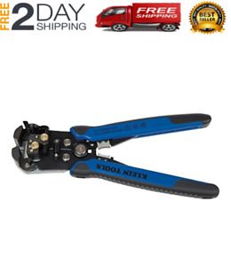 Klein Tools 8-1/4&#034; Self Adjusting Wire Stripper Cutter for 10-20 AWG 12-22 AWG