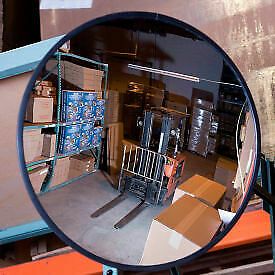 Round Glass Convex Mirror, Indoor, 12&#034; Dia., 160 degrees Viewing Angle GIC1200-