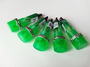 New 10pcs 12V DC 10mm Green Power Indicator Signal Light XD10-3