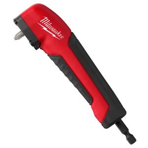 Milwaukee Shockwave Right Angle Adapter Ergonomic Rubber Over Mold