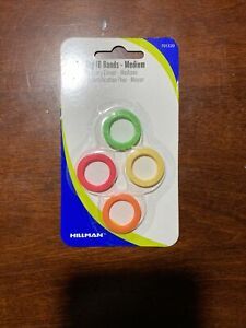 Hillman 701320 Neon Key ID Bands Medium - 4 Pack