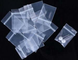 100 - 1.5x 2&#034; ZIP SEAL TOP LOCK BAGS CLEAR 2 MIL PLASTIC RECLOSABLE MINI BAGGIES