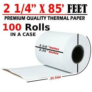100 Rolls 2 1/4&#034; x 85FT 57mm Thermal Paper Credit Card POS Cash Register Receipt