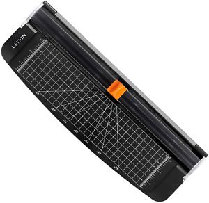 LETION A4 Paper Cutter?Paper Trimmer Guillotine with Automatic Security Safeguar