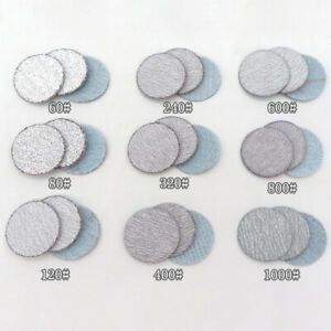 1&#034; 25mm Hook Loop Sanding Disc Dry Abrasive Polishing Sandpaper Pad 60~1000 Grit