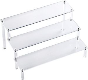 IHOMECOOKER 3 Steps Clear Acrylic Display Riser Cupcake Stand Display for Dec...