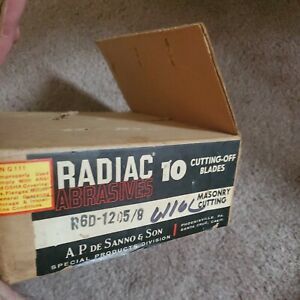 Box Of 10 Radiac Masonry Cutting Blades 6&#034;