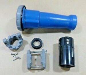 Hubbell 100 Amp, 3 Phase Nylon Watertight Pin &amp; Sleeve Connector, Blue 5100C9W