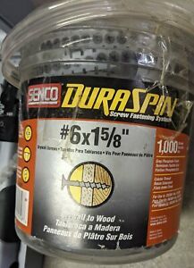 Senco lot open box Duraspin #6 1-5/8&#034; #6 1-1/4&#034; Drywall to Wood Collated Screws
