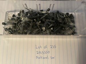 Lot of 235 2N5550 Bipolar NPN Silicon TO-92 Transistors
