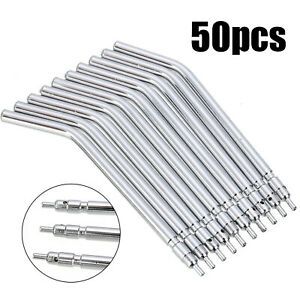 50Pcs Dental Air Water Spray Triple Syringe Metal Autoclavable Nozzles/Tips/Tube