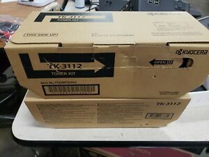TK-3112 1T02MT0USV New Genuine Kyocera 2pk Black Toner Kits Ecosys FS-4100DN