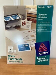 Avery white postcards for inkjet printers