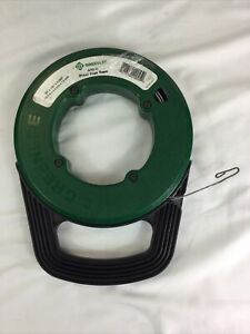 Greenlee 438-5 Steel Fish Tape Wire Cable Puller 65&#039; x 1/8&#034; x .060&#034;