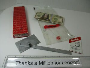 STARRETT # C183 Protractor, 183, w/ OEM Box, Bag, Inserts, Excellent Cond, EC