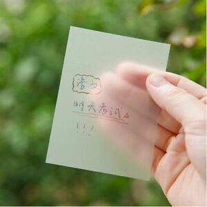 Memo Pads Transparent Sticky Notes Simple Note Paper Scrapes Stickers Sticky