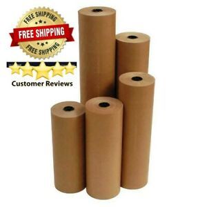 18&#034; 40 lbs 900 Brown Kraft Paper Roll Shipping Wrapping Cushioning Void Fill
