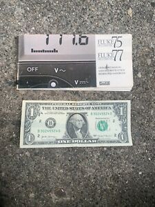 Fluke 75 &amp; 77 Multimeter Owner’s Manual