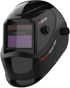 Yeswelder True Color Solar Powered Auto Darkening Welding Helmet, Wide Shade 4/9