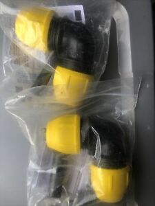 (Lot Of 2) Home-Flex 1&#034; 90 Degree Underground Poly Gas Pipe, 18-406-010