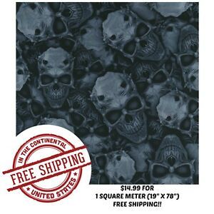 HYDROGRAPHIC WATER TRANSFER HYDRO DIPPING FILM HORNY DEVIL 1SQ (19&#034; X  78&#034;)