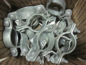 25 New 2 1/2&#039;&#039; Pipe Clamps galvanized steel