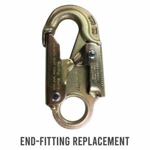 Pro Steel Core Lanyard Kit Flipline 1/2&#034; X 10&#039; Climbing Swivel Snap Flip Line US