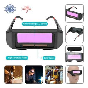 Solar automatic dimming welding protective mask welder glasses welding cap