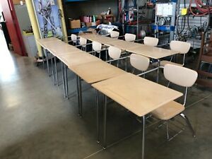 School writing desk-chairs, Virco mfg., used, LPOO in 60525