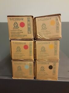 (Lot of 6) New Genuine TOSHIBA T-FC200U-C M Y K - Free Shipping
