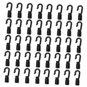 40 Pack Kayaks Bungee Shock Cord Hook for 3/16 inch,1/5 inch,13/64 inch and