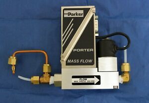 Parker Porter Mass Flow Controller 23142-50, Oxygen 50ML/MIN Max Press 200 psig