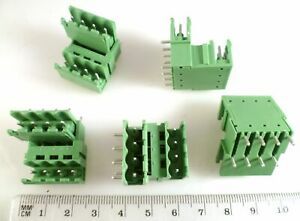 IMO 21.94MH/3 Way 2 Tier PCB Plug 15A 300V 5mm Pitch 5 Pieces EB6B2-9