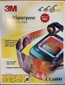 3M Multipurpose Transparency Film for Inkjet &amp; Laser Copier CG6000 (open box)