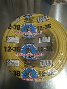250 ft. 12/3 COLONIAL WIRE And Cable ® SIMpull® 12/3  NM-B W/G Wire