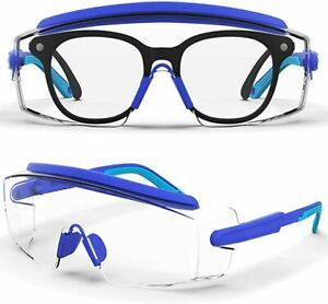 Safety Glasses Anti Fog Large Safety Goggles Over Glasses Clear 1 Pair
