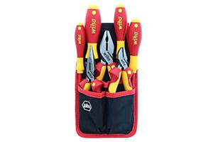 Wiha 32985 7 Piece Insulated Industrial Pliers/Cutters/Drivers Belt Set